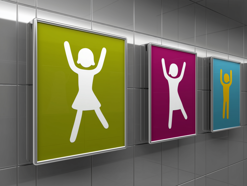 שלט לשירותים